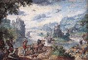 BOL, Hans Landscape with the Fall of Icarus USA oil painting artist